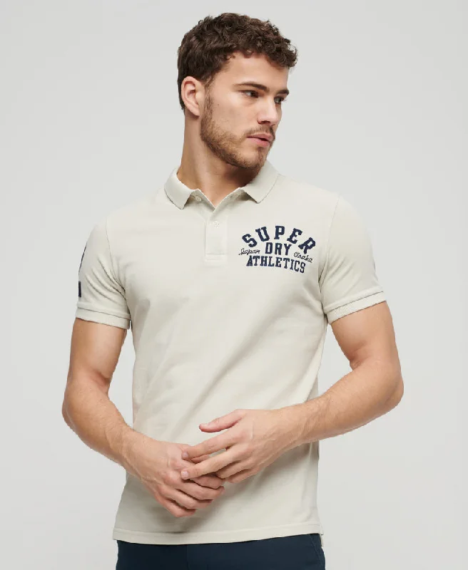 Applique Classic Fit Polo | Light Stone Beige