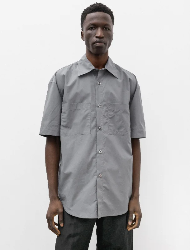 Stereo Short Sleeve Shirt Pima Storm Grey