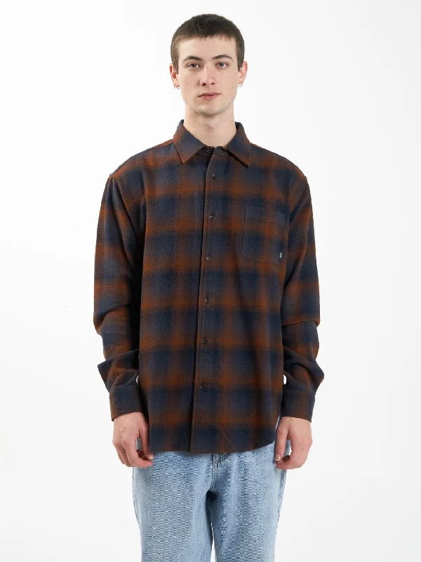 Barrio Flannel Shirt - Midnight Blue