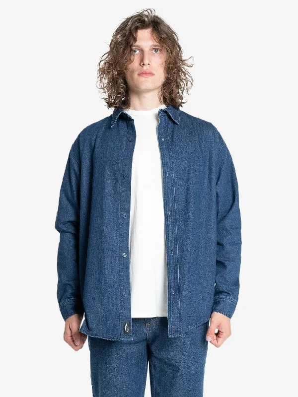 Canyon Long Sleeve Shirt - Double Indigo Rinse