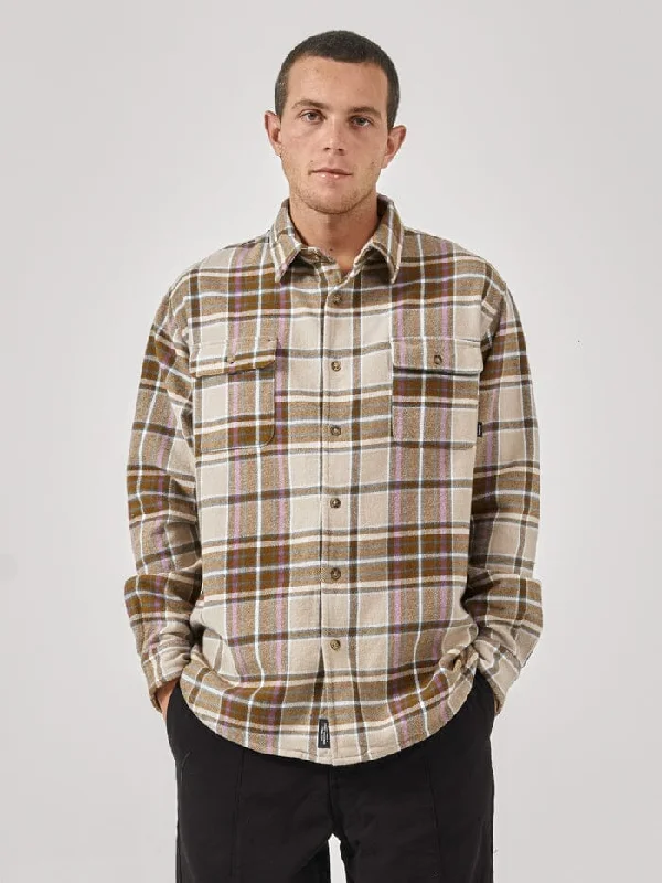 Coat Of Thrills Twill Flannel Shirt - Sandstone