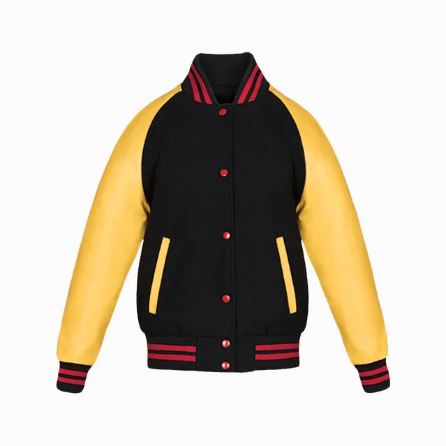 JK633 - Custom Ladies Melton and Leather Varsity Jacket