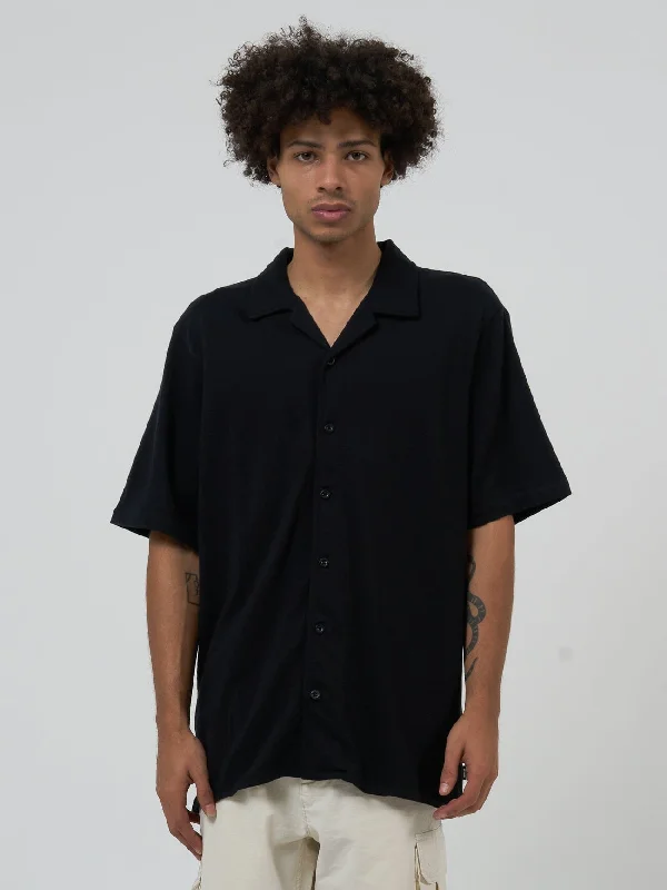 Future Feelings Bowling Shirt - Black