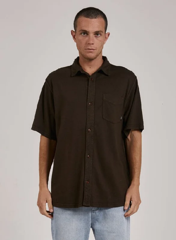 Hemp Thrills Oversized Short Sleeve Jersey Shirt - Tarmac