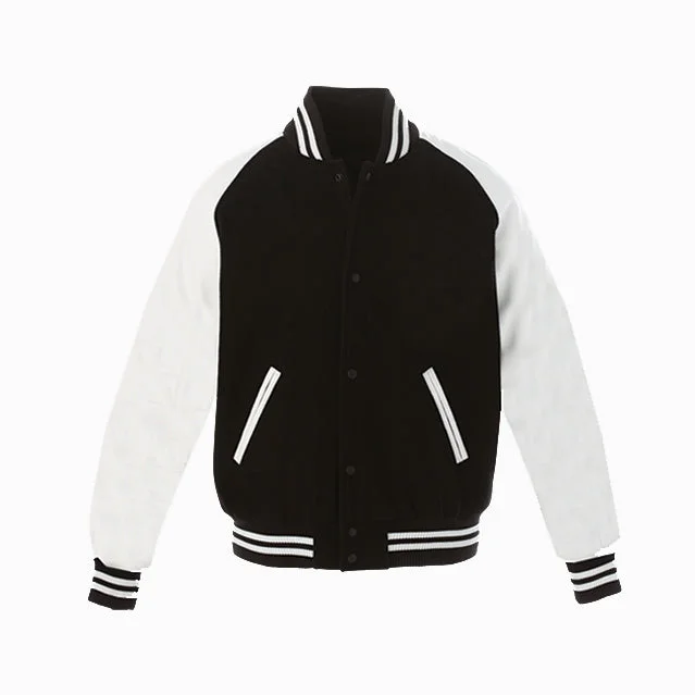 JK698 - Custom Melton and Leather Varsity Jacket