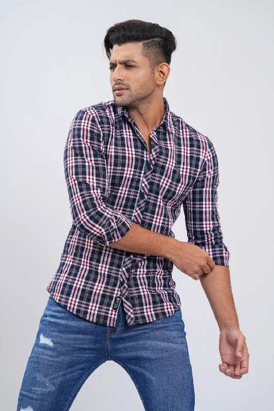 Y-Fit Checkered Casual Cotton Shirt