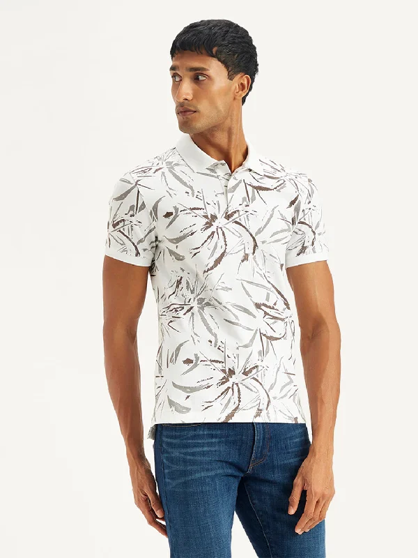 Men's All Over Print Slim Fit Polo T-Shirt