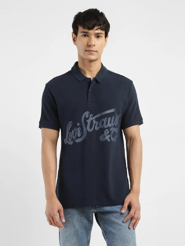 Men's Brand Logo Polo T-shirt