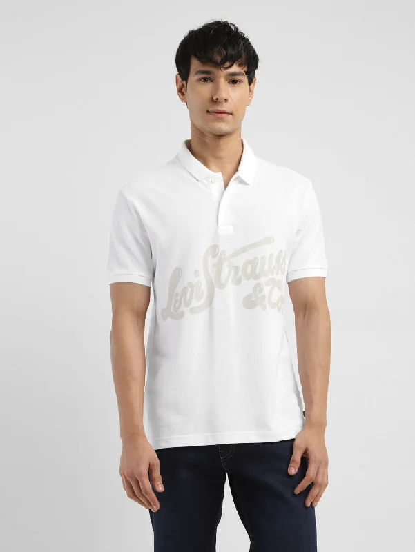 Men's Brand Logo Polo T-shirt