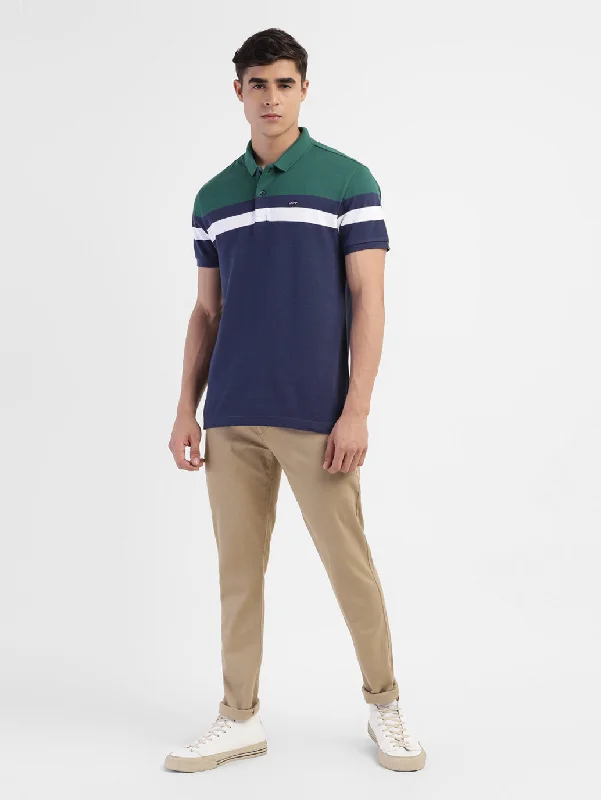 Men's Colorblock Polo T-shirt