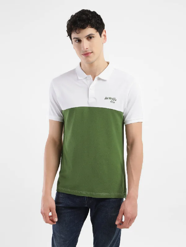 Men's Colorblock Polo T-shirt