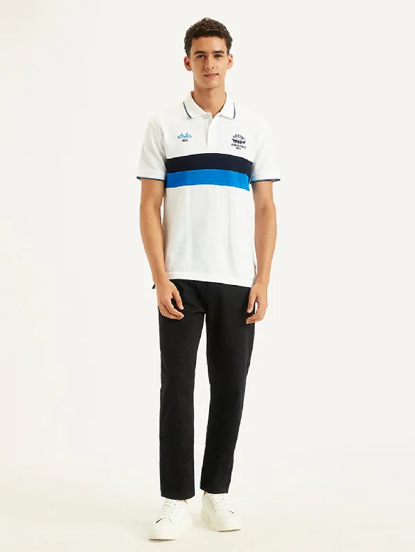 Men's Colorblock Slim Fit Polo T-Shirt