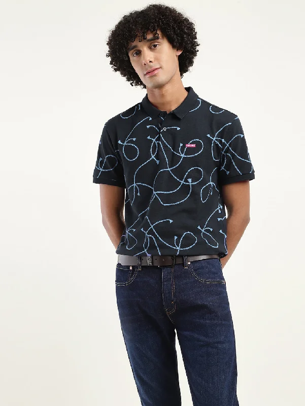 Men's Printed Polo T-Shirt