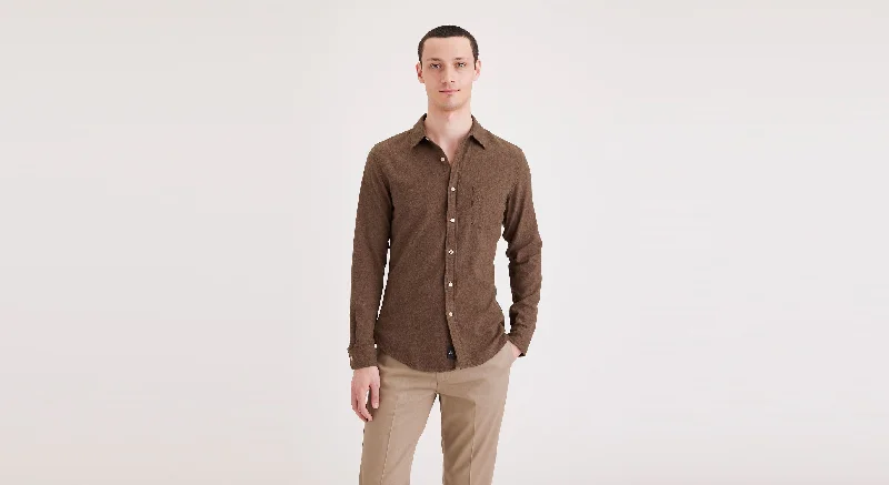 Men's Slim Fit Icon Button Up Shirt