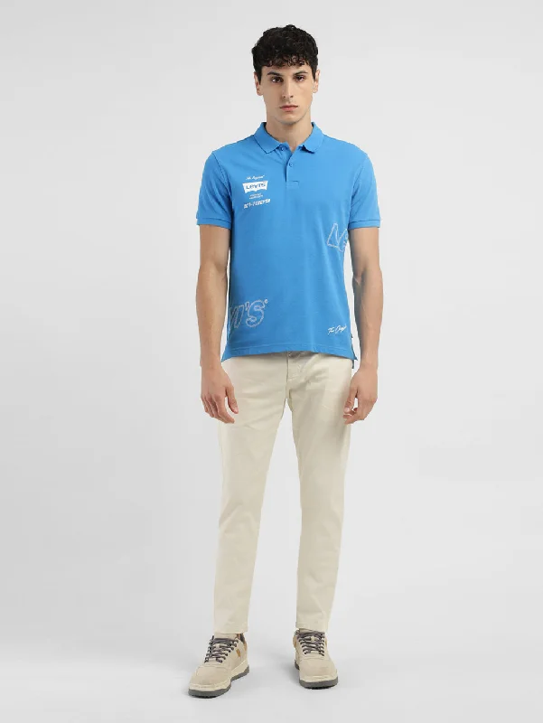 Men's Brand Logo Polo T-shirt