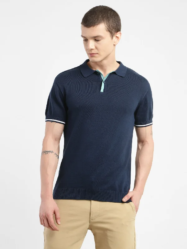 Men's Solid Polo T-shirt