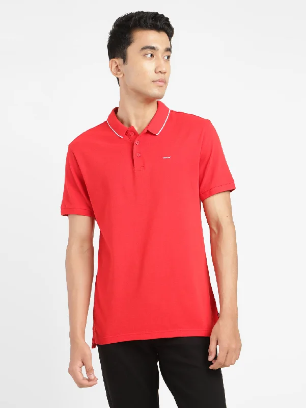 Men's Solid Polo T-shirt