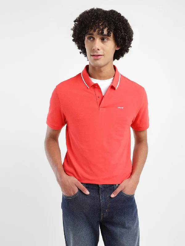 Men's Solid Polo T-Shirt