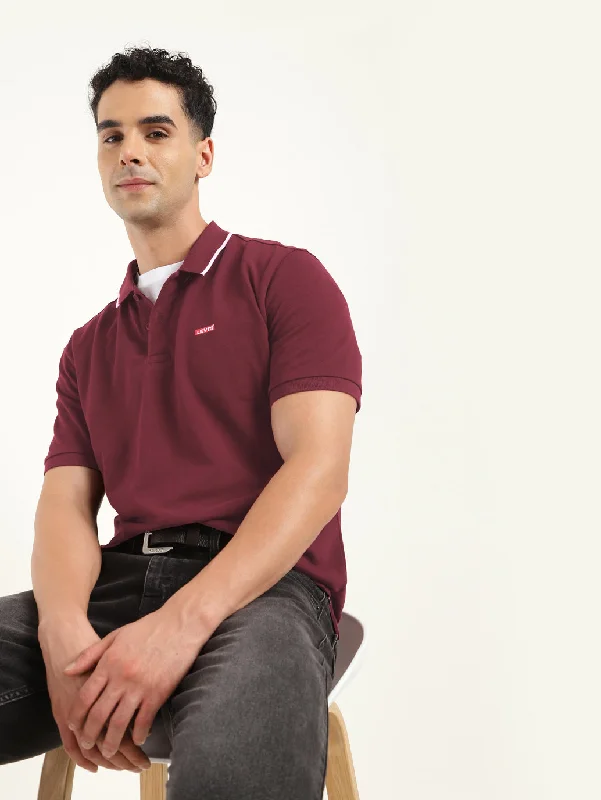 Men's Solid Polo T-Shirt