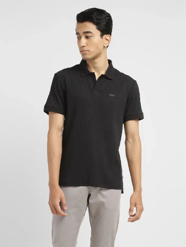 Men's Solid Slim Fit Polo T-shirt