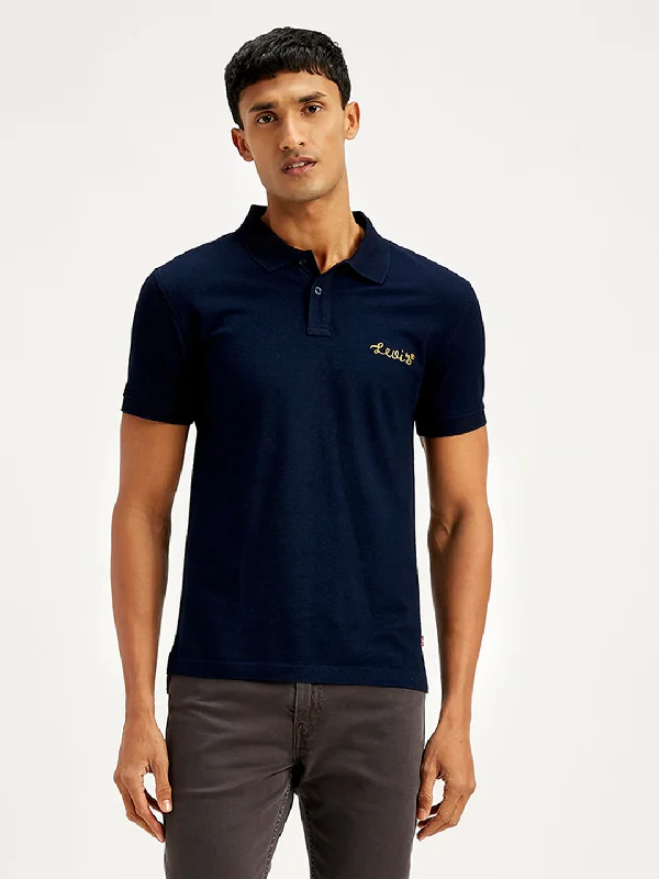 Men's Solid Slim Fit Polo T-Shirt