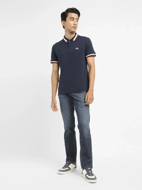 Men's Solid Slim Fit Polo T-shirt