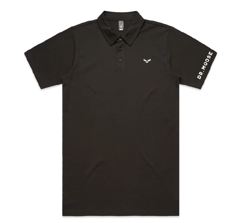 Moose Classic Coal Polo - Unisex Sizing