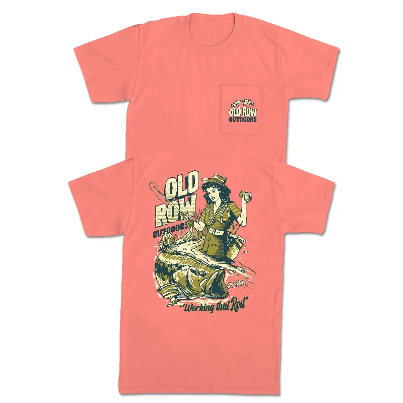 Old Row Outdoors Bass Girl Pocket Tee