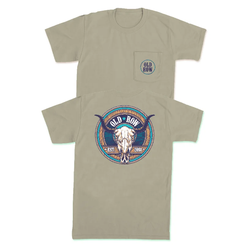 Old Row Outdoors Cow Skull Pocket Tee