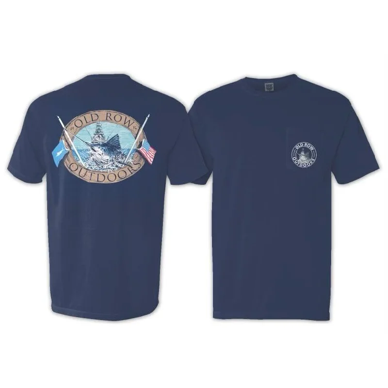 Old Row Outdoors Marlin Badge Pocket Tee