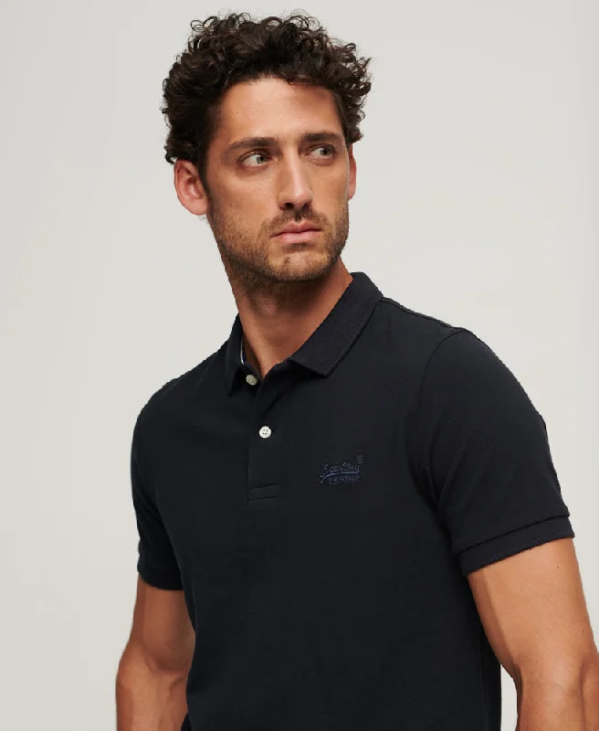 Organic Cotton Classic Pique Polo Shirt | Eclipse Navy