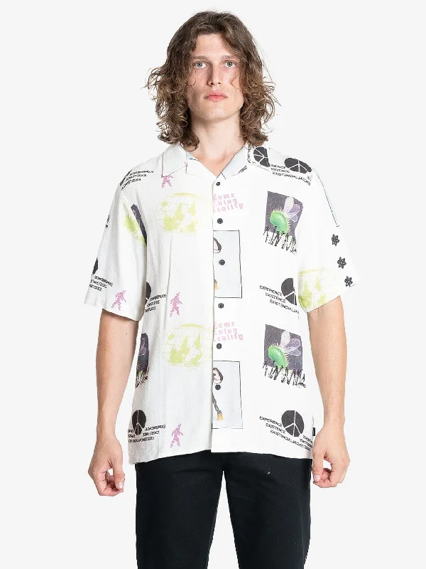 Reality Check Bowling Shirt - Natural