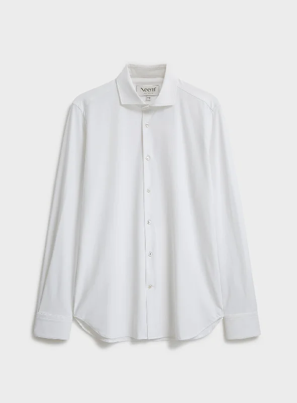 Recycled Italian White Twill Comfort Shirt