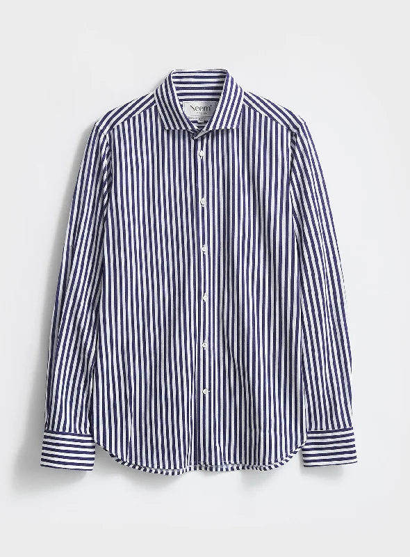 Recycled Modern City Stripe Cut-Away Shirt