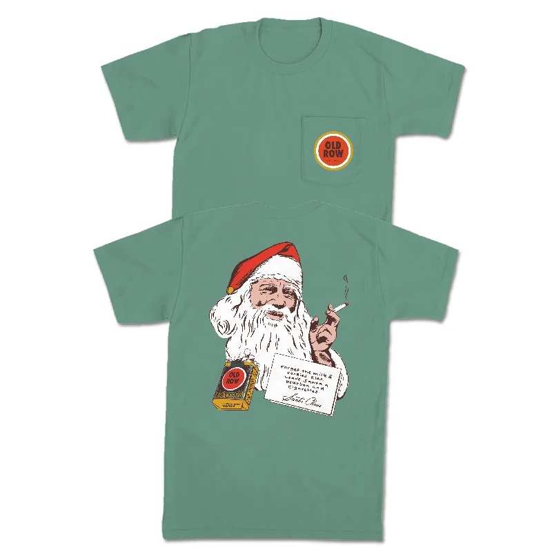 Smoking Santa Pocket Tee