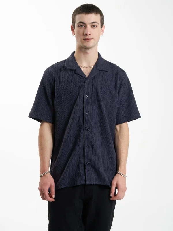 Though Shall Not Bowling Shirt - Midnight Navy