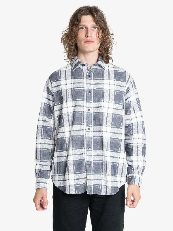 Thrills Union Check Flannel - Dark Charcoal