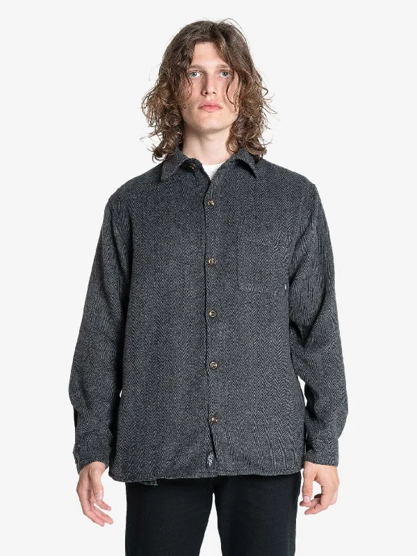 United Front Long Sleeve Flannel - Black