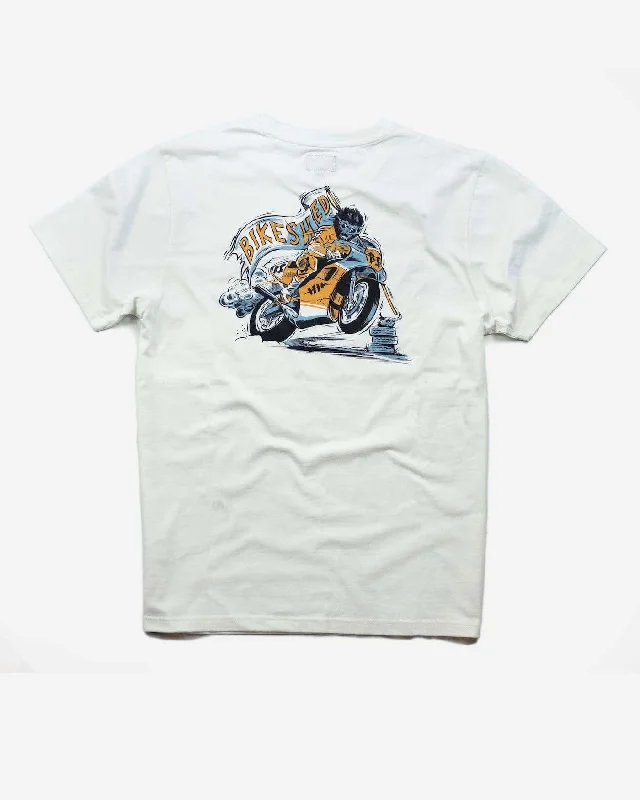 BSMC Track Wolf T Shirt - Off White