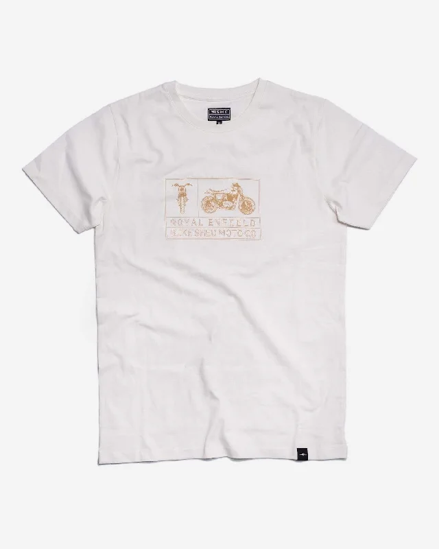 BSMC x Royal Enfield Aspect T Shirt - White/Gold