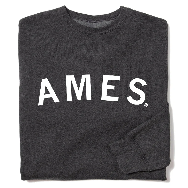 Ames Curved Logo Crew Sweatshirt