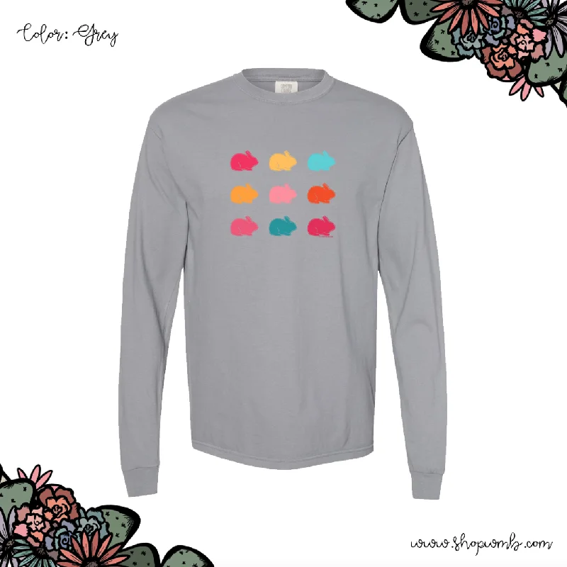 Colorful Rabbit LONG SLEEVE T-Shirt (S-3XL) - Multiple Colors!