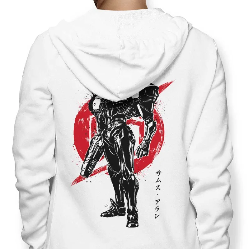 Galactic Bounty Hunter Sumi-e - Hoodie