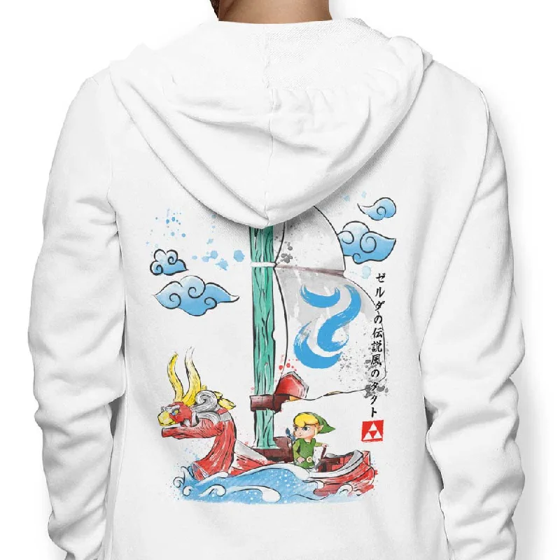 Wind Sailing Watercolor - Hoodie