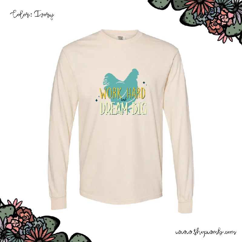 Dream Big Chicken LONG SLEEVE T-Shirt (S-3XL) - Multiple Colors!