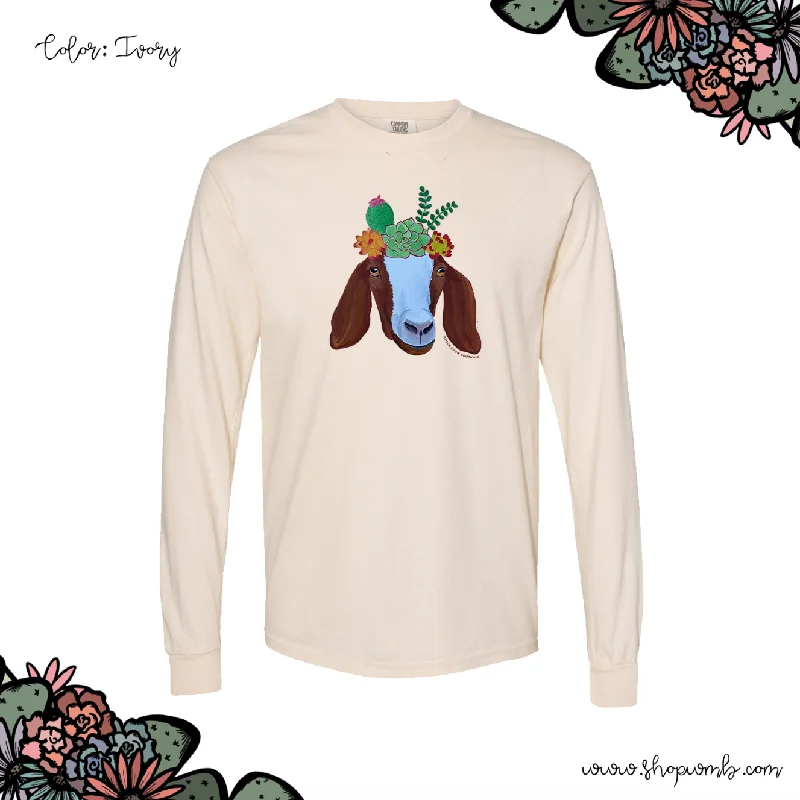 GOAT FLOWER LONG SLEEVE T-Shirt (S-3XL) - Multiple Colors!