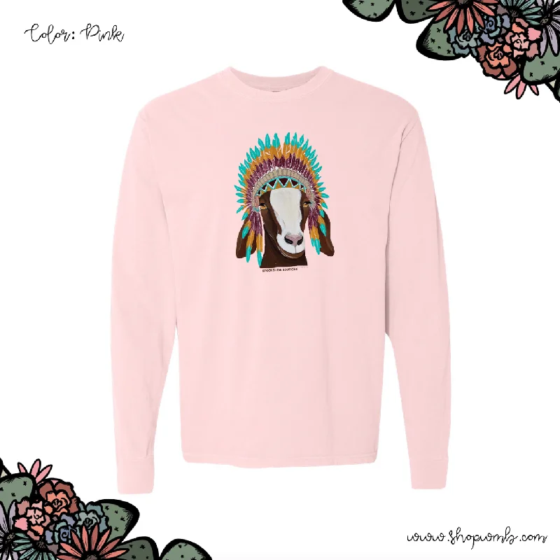 GOAT HEADDRESS LONG SLEEVE T-Shirt (S-3XL) - Multiple Colors!