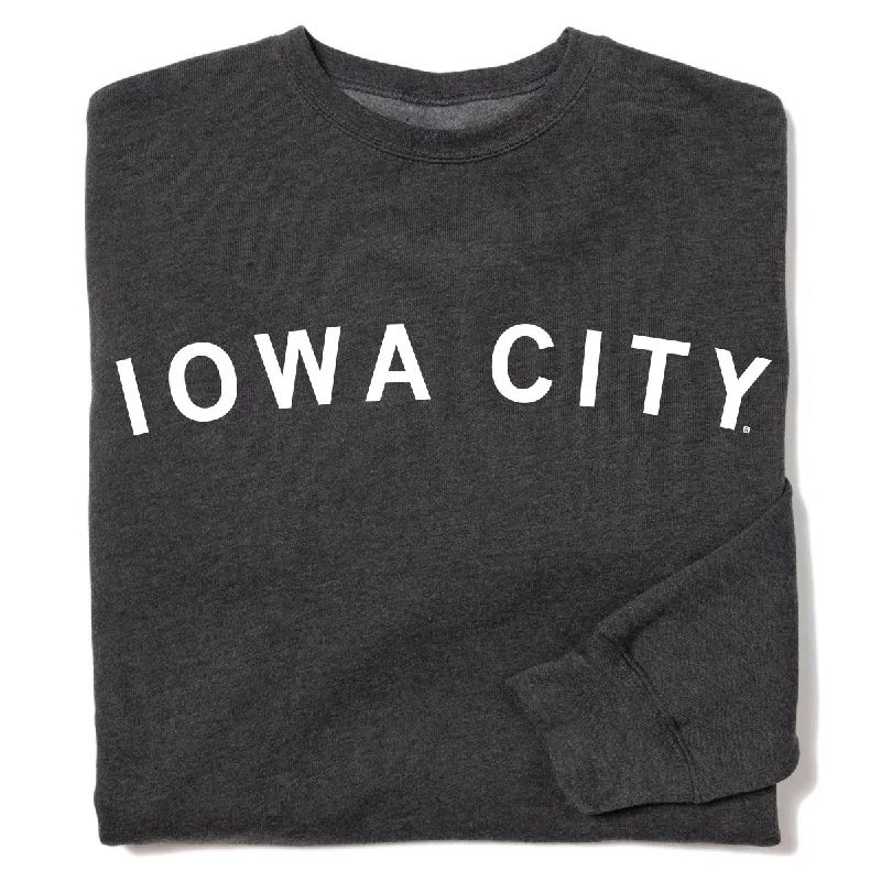 Iowa City Curved Logo Crew Sweatshirt