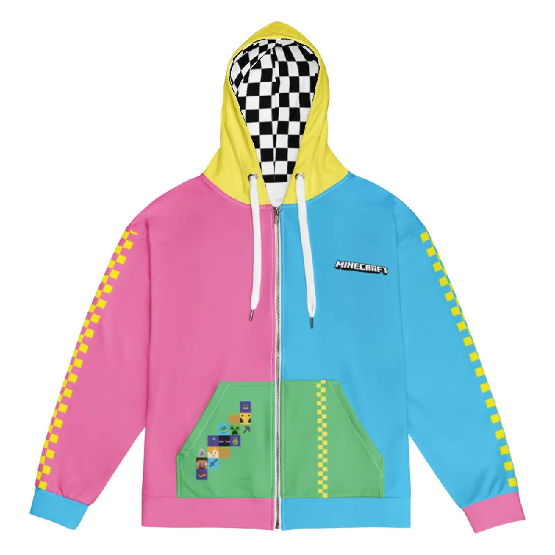 Minecraft Colorblock Adult Zip-Up