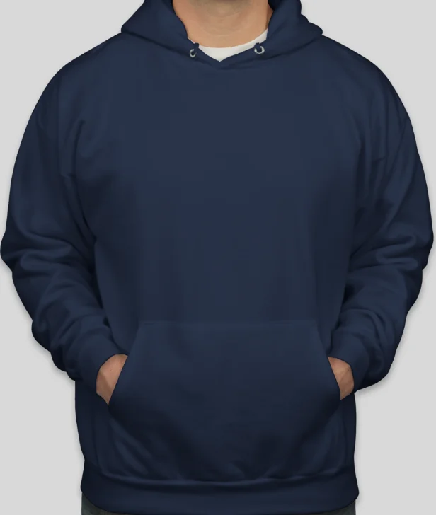 Navy Without Zipper Hoodie